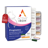 Active Iron Pregnancy | Iron + Time-Release Multivitamin Specially Formulated for Pregnancy | 30 Iron Capsules (25mg) + 30 Multivitamin Tablets | 30 Day Supply