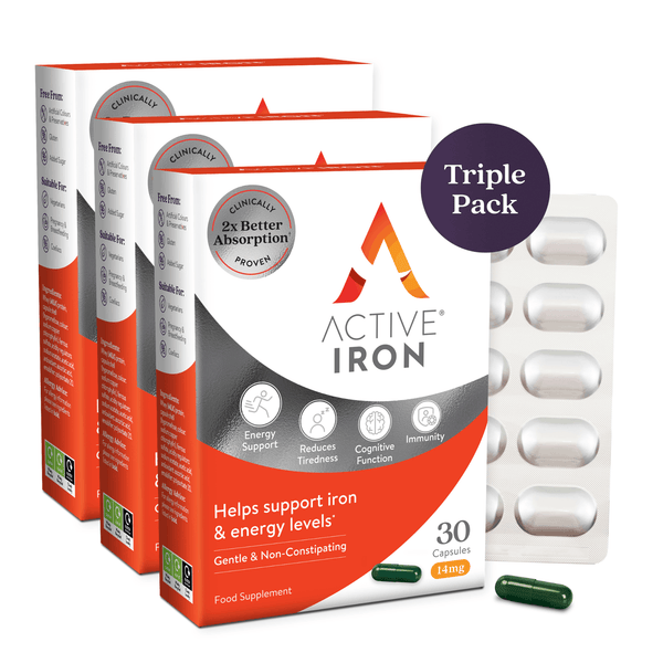 Active Iron | 14mg | Triple Pack | 90 Capsules