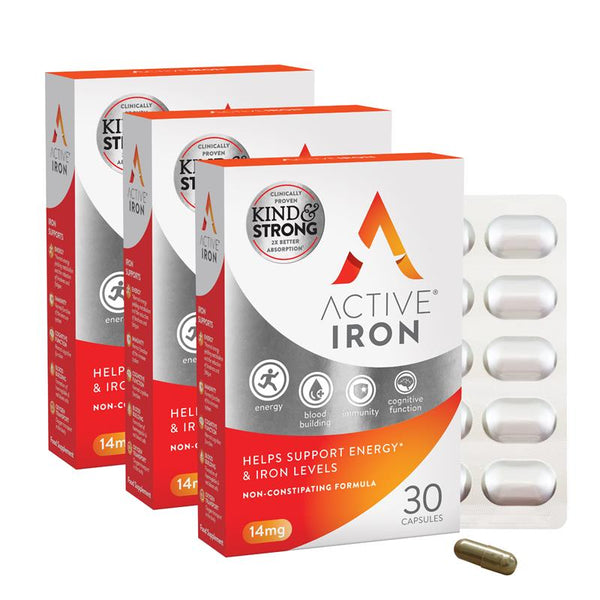 Active Iron | 14mg | Triple Pack | 90 Capsules