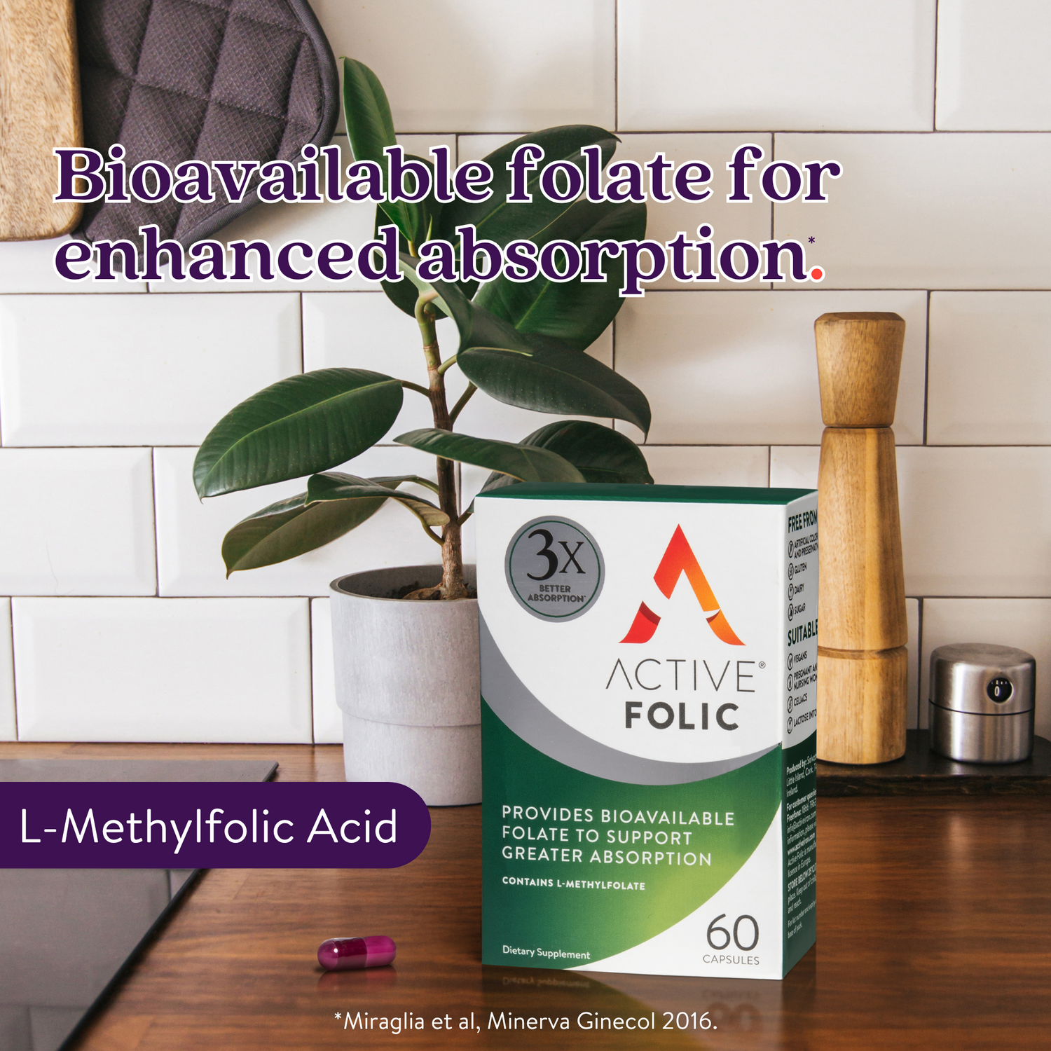 Active Folic | Folic Acid for Pregnancy | 60 Capsules