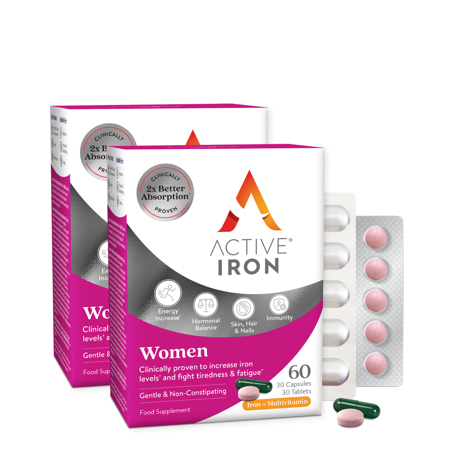 Active Iron Women | Twin Pack | 60 Day Supply