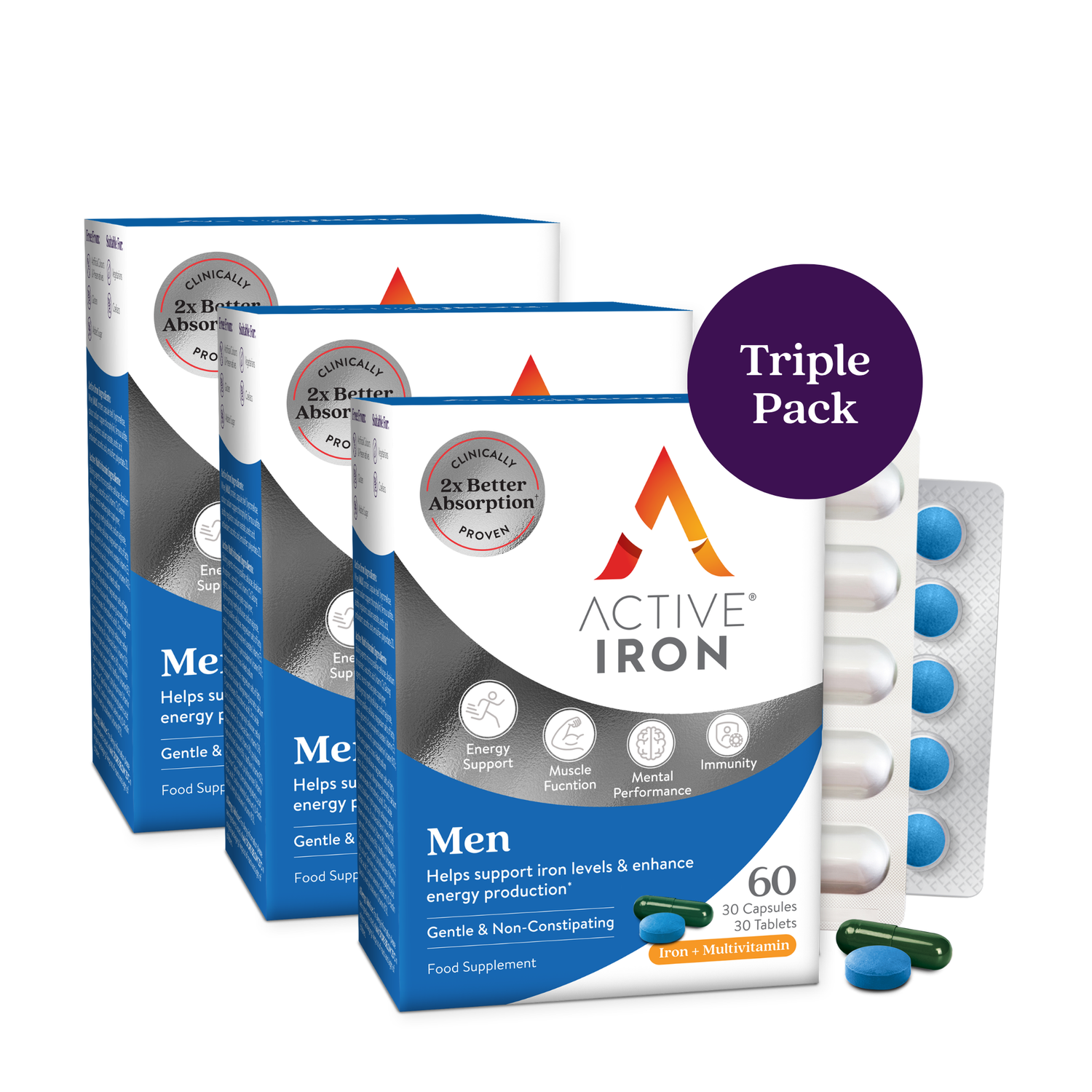 Active Iron Men | Triple Pack | 90 Day Supply