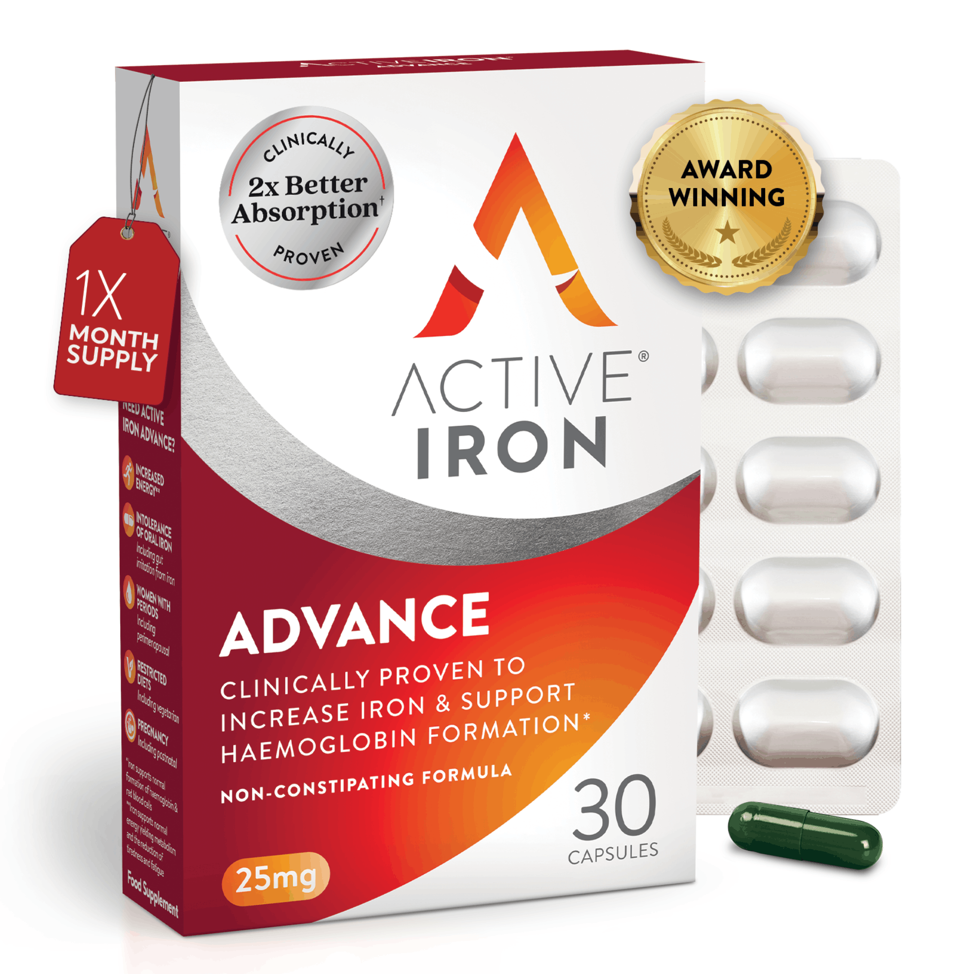 Active Iron Advance | 25mg | 30 Capsules